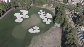 Cruising in Las Vegas Southern Highlands Golf Community  - 4k Drone View