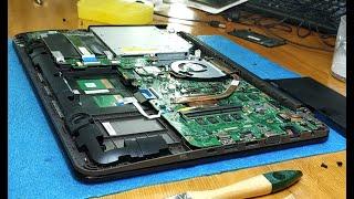 Asus X556 - Cleaning, Ssd upgrade, Disassembly