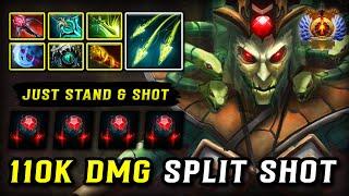 EPIC 110K DAMAGE SPLIT SHOT QUEEN Medusa | Max Slotted Build | Just Stand & Shot | 7.38c DOTA 2