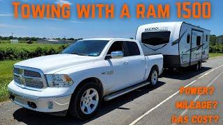 Towing a 25' RV Travel Trailer with a 2017 Ram 1500 Half Ton Truck - Gas, Mileage, and Overview