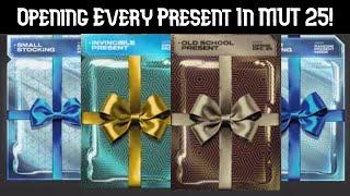 I Opened Every Single Present Pack In Madden 25 Ultimate Team!