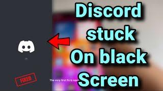 Discord stuck on black login screen in iPhone : Fix