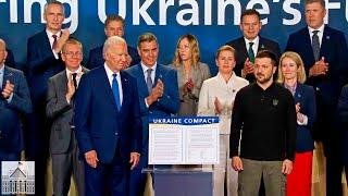 Biden Hosts Event on Ukraine Compact in Washington D C