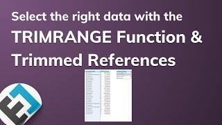 Markieren von Spaltenteilen mit TRIMRANGE und getrimmten Bezügen in Excel | Everyday Office