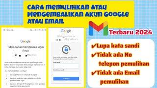 How to recover Google Email account forgot password without cellphone number and email recovery 2024