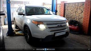 Течь раздатки снятие и переуплотнение крышки на Форд Эксплорер 2013 года Ford Explorer 3,5  1часть