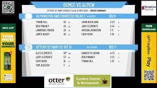 Ottery St Mary CC 1st XI v Alphington and Countess Wear CC 1st XI