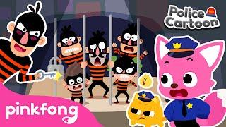 Catch the Ten Thieves at the Bank | Game Play | Pinkfong The Police | Pinkfong Official