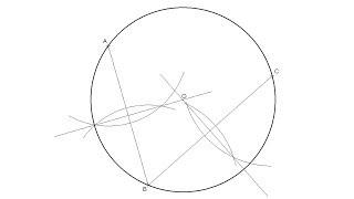 How to draw a circle passing through 3 given points