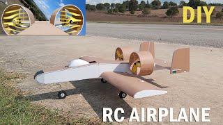 How To Make RC Twin Ducted Fan Airplane. DIY A10 Thunderbolt-like RC Plane