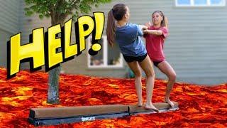 Gymnasts Play The Floor is Lava!