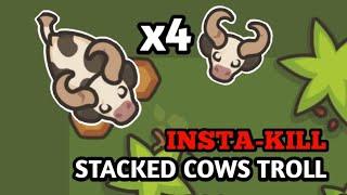 Taming.io - STACKED COW TROLL - INSTAKILL