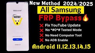 Samsung FRP Bypass Tool 2024 Android 14/13/12 Latest Security | No *#0*# | Adb Enable Fail Fixed