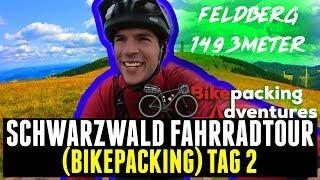 Schwarzwald Fahrradtour mit Bikepacking Ausrüstung! VLOG: Bis Feldberg Gipfel - Tag 2