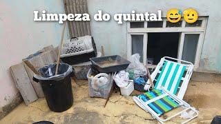 Limpeza no quintal aqui de casa🫣