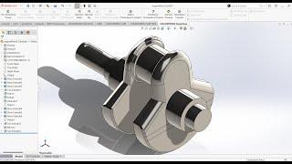 Krank Mili Çizimi - Crankshaft Design For Internal Combustion Engines in Solidworks
