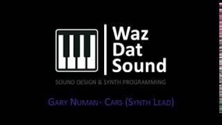 WazDatSound - Gary Numan - Cars (SynthLead) Sound Design Tutorial