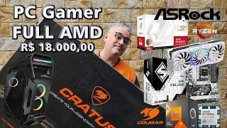 Montamos o Melhor PC GAMER Full AMD 2024 por R$ 18.000,00  RODA TUDO  7800x3D  RX7900XTX no CRATUS