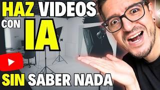 Cómo Hacer VIDEOS con INTELIGENCIA ARTIFICIAL para YOUTUBE sin saber NADA DE NADA