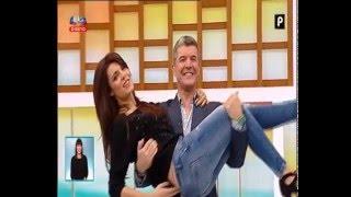 Andreia Rodrigues mostra a cueca (fio dental) em directo