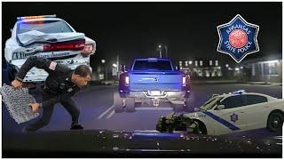 FATAL Chase | Ram Dually “TERRORIZES” ASP & Tire Spikes destroy Police Cars!