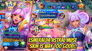 ESMERALDA ASTRAL MUSE SKIN IS WAY TOO GOOD!! | Esmeralda Gameplay | Valesmeralda | MLBB