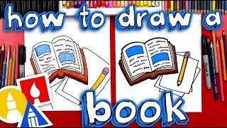 How To Draw A Book And Pencil  ️