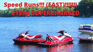 Top Speed Runs- 2008 Seadoo RXP 215 HP SUPERCHARGER (FAST)!!