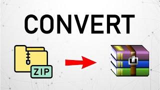 How to Convert Zip File to Rar in PC or Laptop | Zip to Winrar Converter