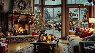 Relaxing Christmas Jazz: Snowy Coffee Shop Vibes for a Cozy Winter Evening