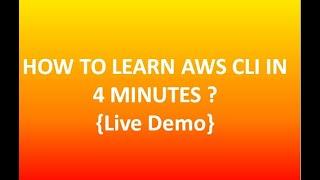 How to learn AWS CLI in 4 minutes? #devops #cloud #awscli #cli