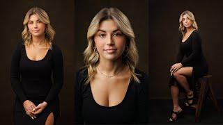 How I Shoot Studio Portraits with Two Light Setup plus a Reflector | Canon EOS R5