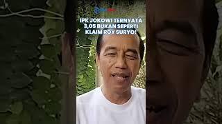 TERBANTAHKAN! IPK Jokowi Ternyata 3,05, Bukan di Bawah 2 Seperti Klaim Roy Suryo!
