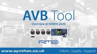 RME AVB Tool Overview at NAMM 2020: 4-Channel Mic Pre with MADI & AVB