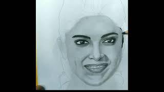 Deepika Padukone Sketch | Deepika Padukone Drawing | Deepika Padukone painting | Deepika Padukone