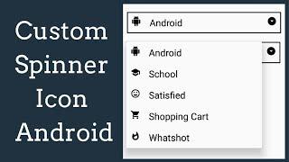 change Icon of Spinner Android