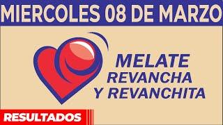 Resultado del sorteo de Melate, Revancha y Revanchita del Miércoles 8 de Marzo de del 2023.