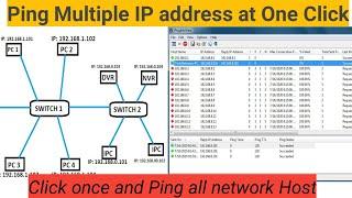 Ping multiple IP address at one click || How do I ping multiple IP addresses at the same time