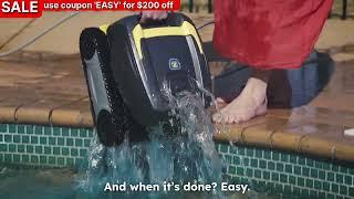 Use Coupon 'EASY' for $200 OFF Zodiac FX18 Robotic Pool Cleaner