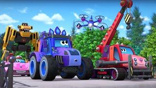 Turbozaurs - BUILDING BRIDGES | 2 HOURS COMPILATION | WildBrain Bananas | Cartoons For Kids