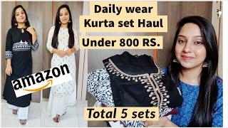 Amazon Kurta set Haul under 800 Rs | Amazon haul | Amazon online shopping Haul | Latest Haul 2020