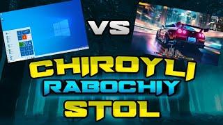 CHIROYLI RABOCHIY STOL QILISH || ODDIY ISH STOLINI ZAMONAVIY HOLATGA KELTIRAMIZ || TilloGamer