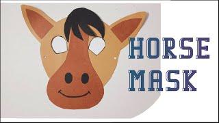 how to make horse mask | horse mask making | animal mask