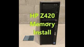 HP Z420 Workstation Memory/Ram Install