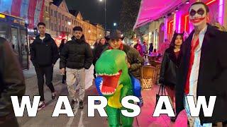  Halloween 2024  Night Walk in Warsaw! |  POLAND | 4K Walking Tour