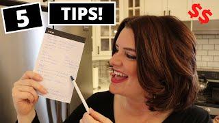 BUILD A BUDGET GROCERY LIST | 5 Tips!