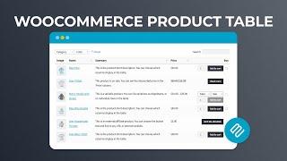 WooCommerce Product Table | From Barn2 Plugins