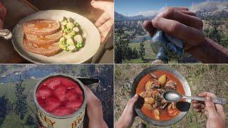 Red Dead Redemption 2 - All Food and Drinks