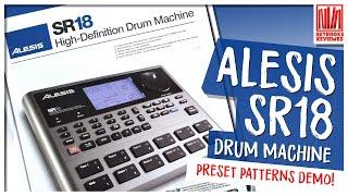 Alesis SR18 Drum Machine Preset Patterns Demo