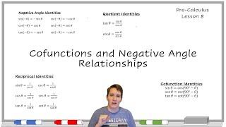 KStevMath - Precalculus Math U See Series - Cofunction and Negative Angle Relationships - Lesson 8